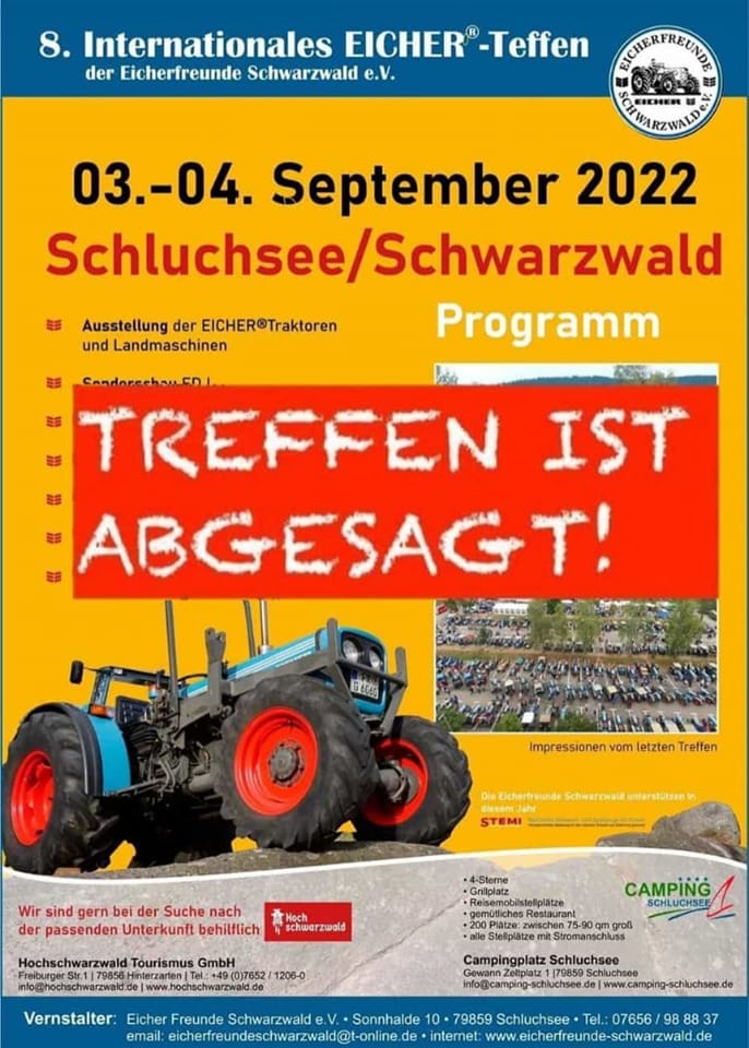Read more about the article [ABGESAGT] 8. Internationales Eicher-Treffen der Eicherfreunde Schwarzwald e.V.