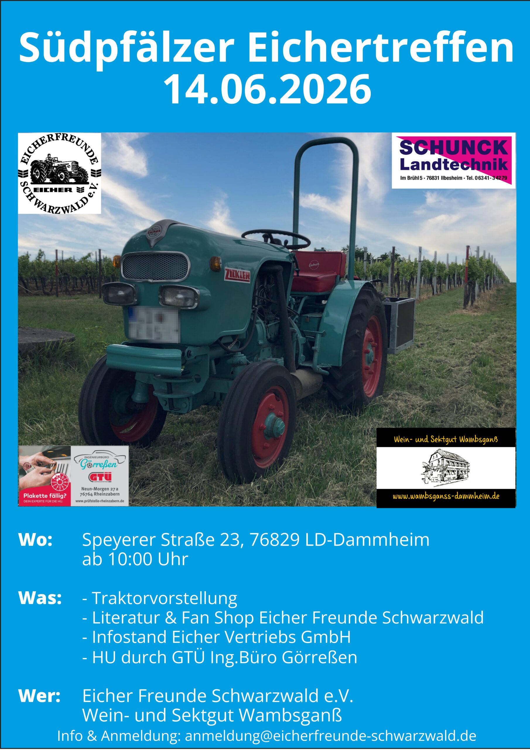 You are currently viewing 2. Südpfälzer Eichertreffen am 14. Juni 2026 in Landau-Dammheim